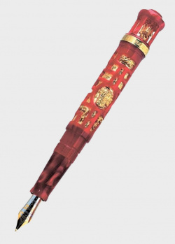 Перьевая ручка красного цвета Visconti Forbidden City лимитированная коллекция, фото
